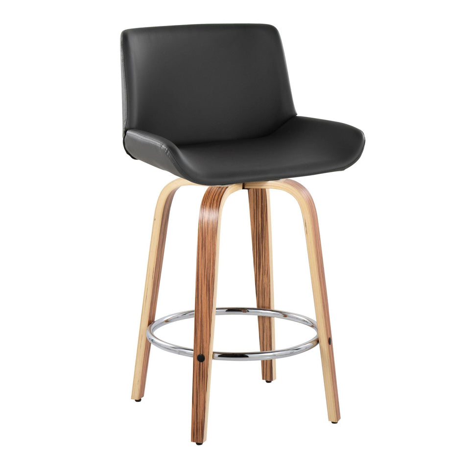 Santi 25" Fixed-Height Counter Stool - Set of 2