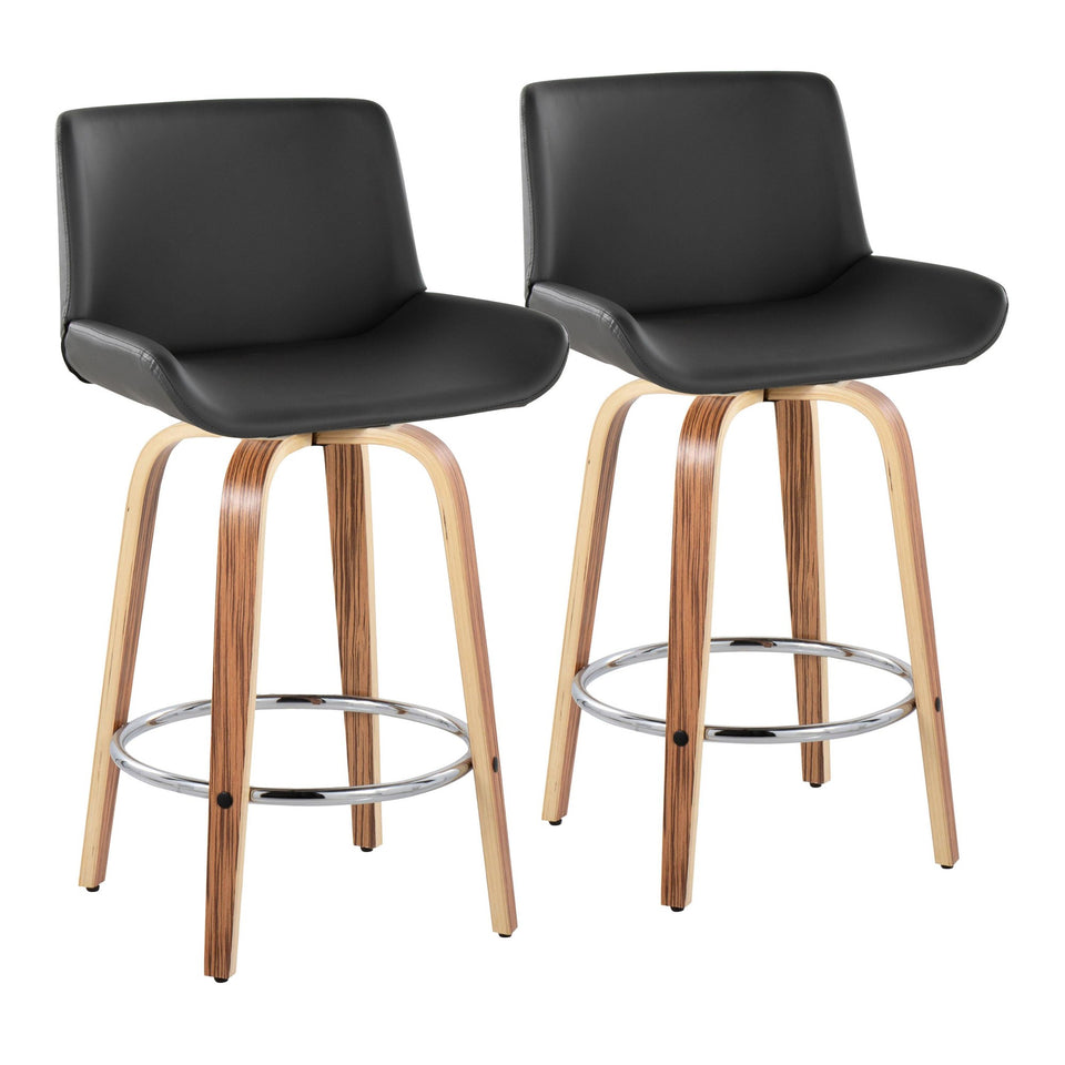 Santi 25" Fixed-Height Counter Stool - Set of 2