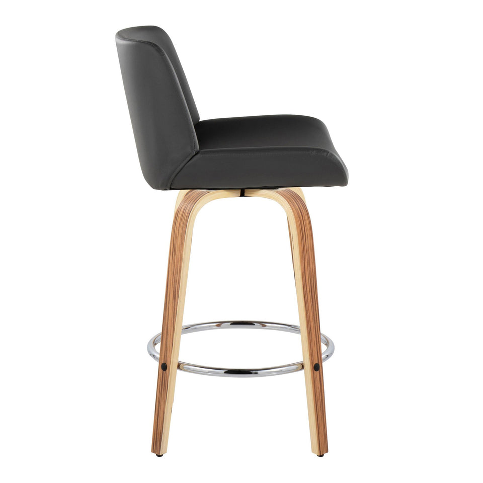 Santi 25" Fixed-Height Counter Stool - Set of 2