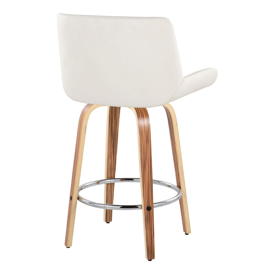 Santi 25" Fixed-Height Counter Stool - Set of 2