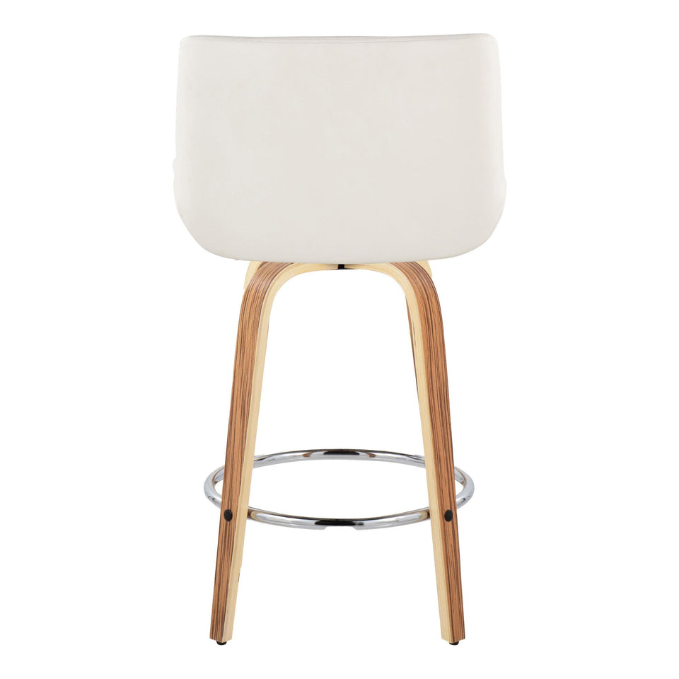 Santi 25" Fixed-Height Counter Stool - Set of 2