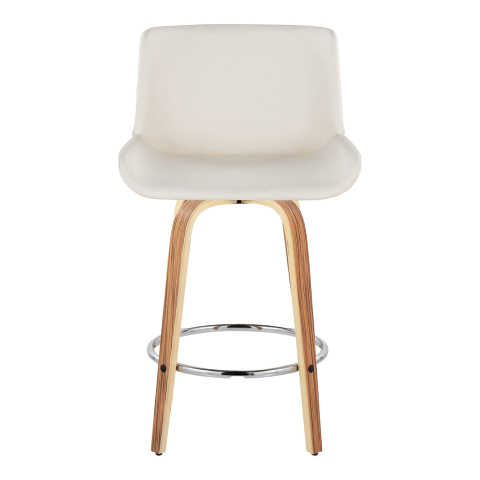 Santi 25" Fixed-Height Counter Stool - Set of 2
