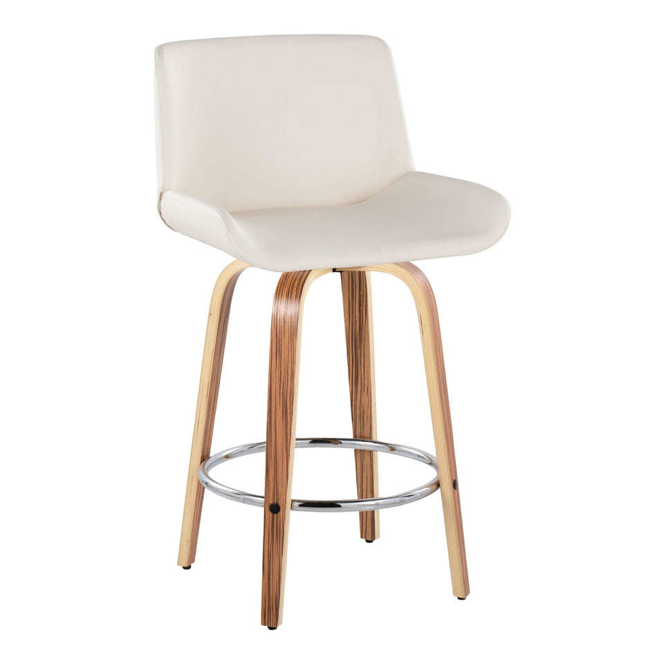 Santi 25" Fixed-Height Counter Stool - Set of 2