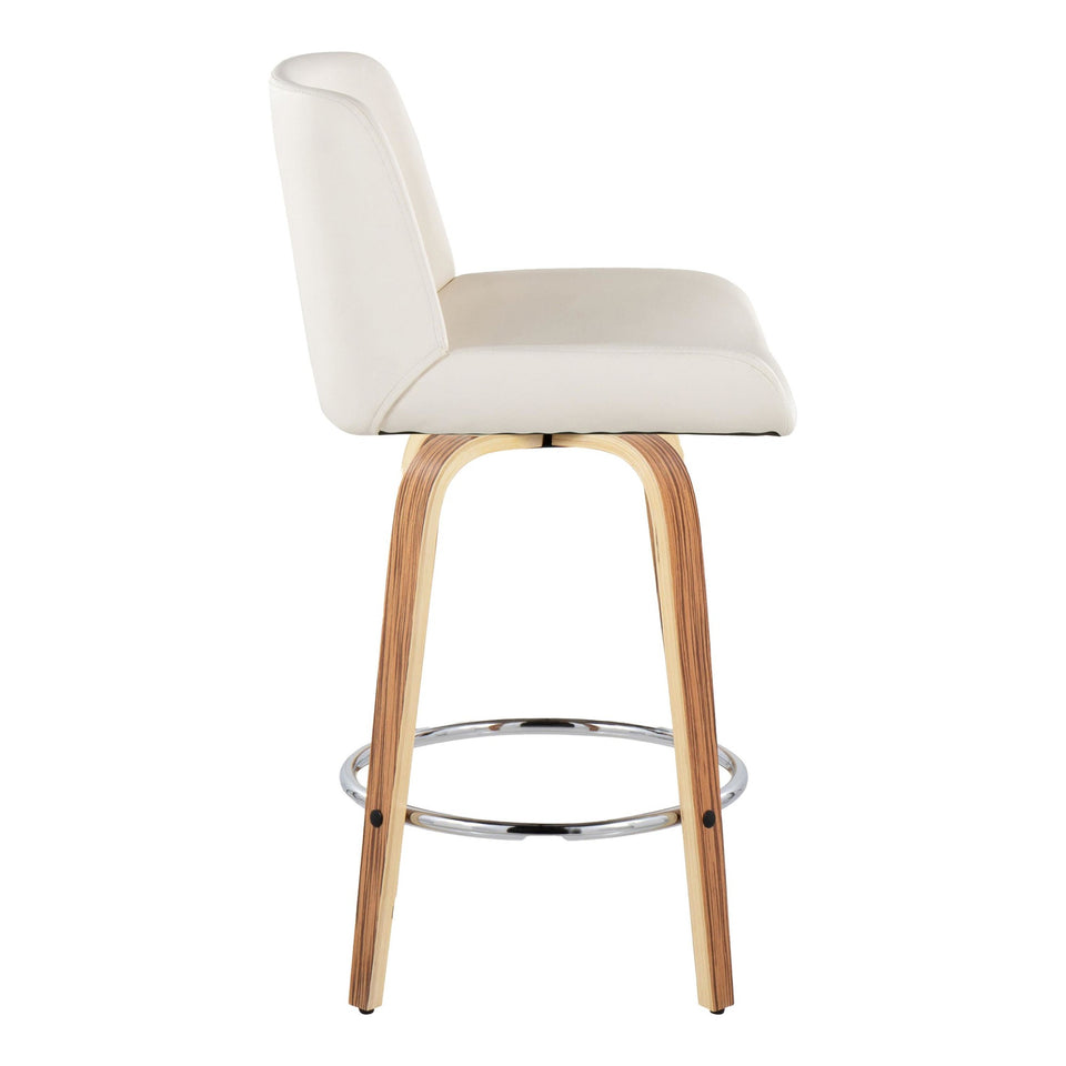 Santi 25" Fixed-Height Counter Stool - Set of 2