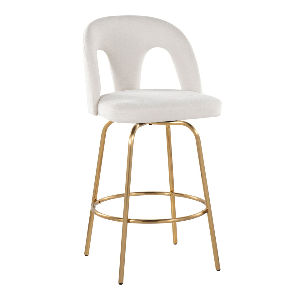 Ava Upholstered 26" Fixed-Height Counter Stool - Set of 2