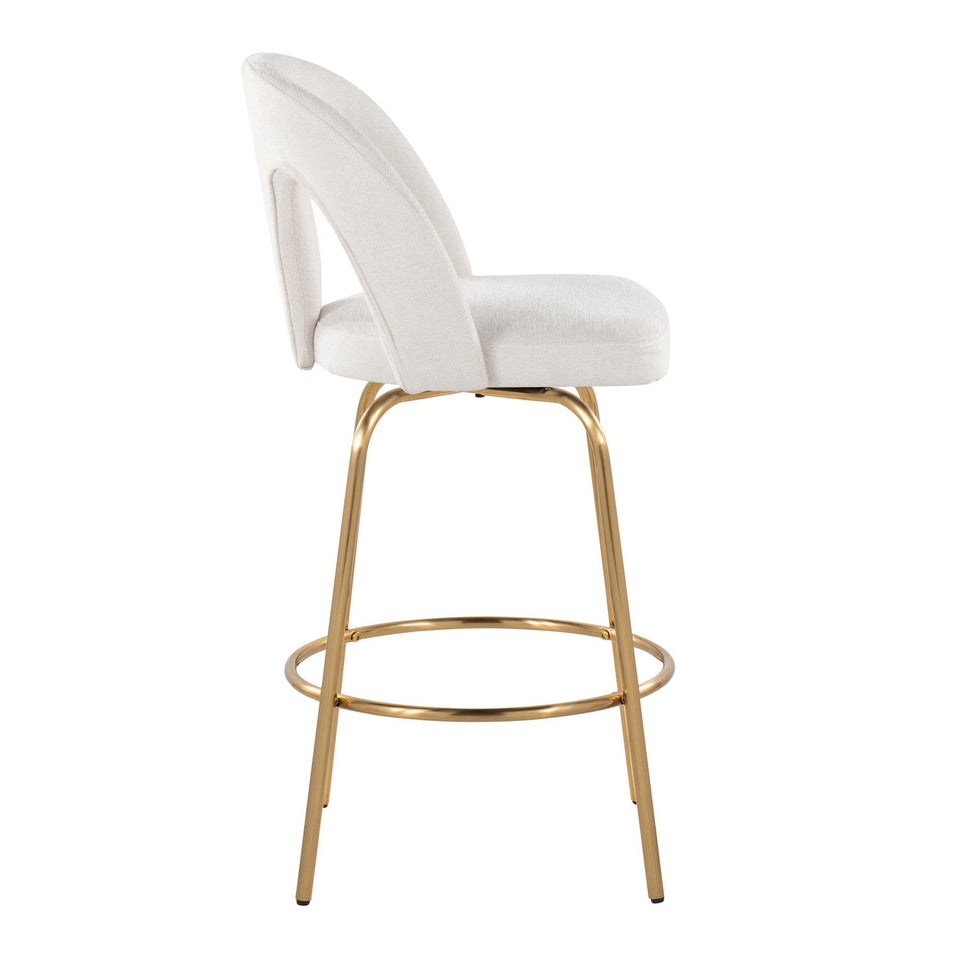 Ava Upholstered 26" Fixed-Height Counter Stool - Set of 2