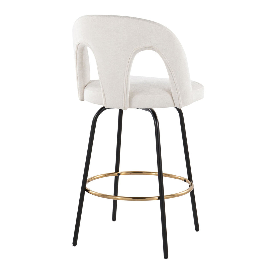 Ava Upholstered 26" Fixed-Height Counter Stool - Set of 2