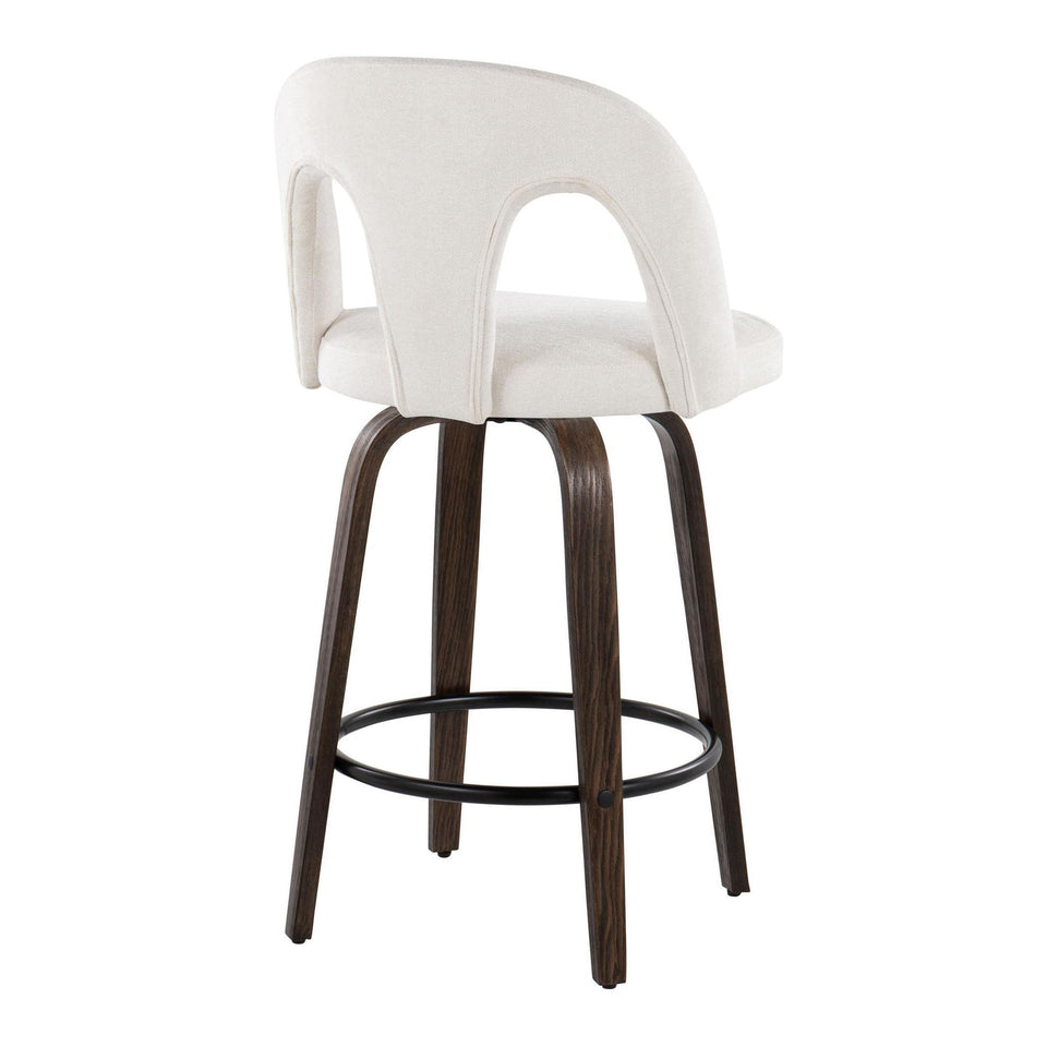 Ava Upholstered 26" Fixed-Height Counter Stool - Set of 2