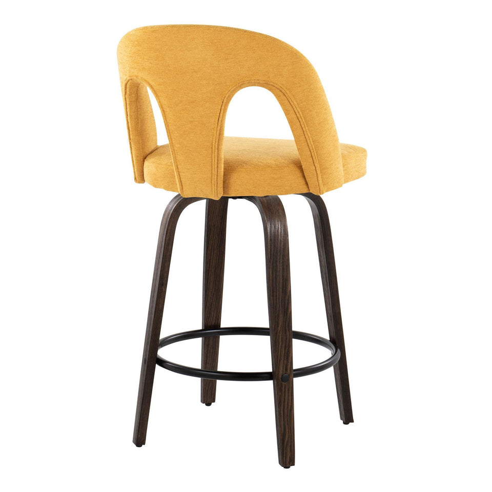 Ava Upholstered 26" Fixed-Height Counter Stool - Set of 2