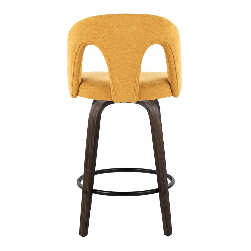 Ava Upholstered 26" Fixed-Height Counter Stool - Set of 2