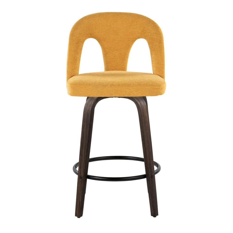 Ava Upholstered 26" Fixed-Height Counter Stool - Set of 2
