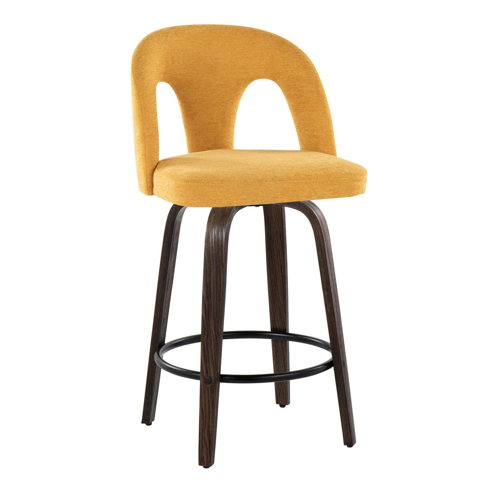 Ava Upholstered 26" Fixed-Height Counter Stool - Set of 2