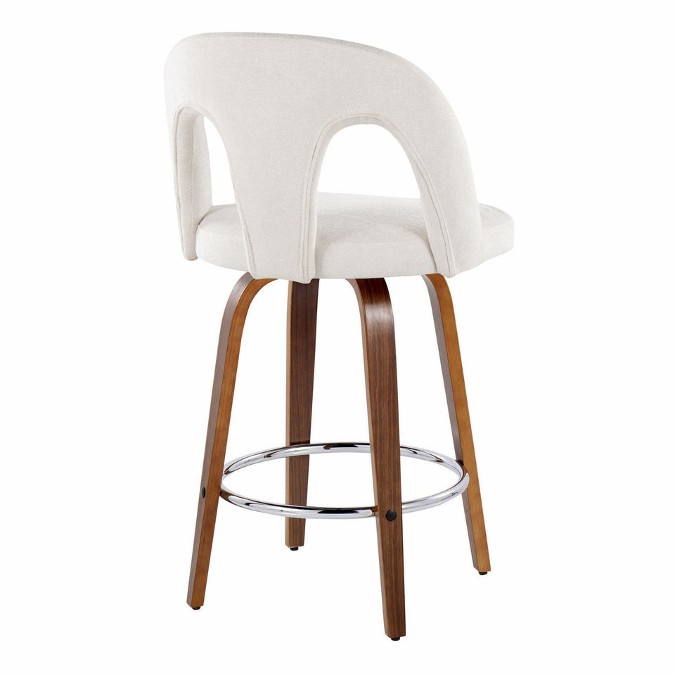Ava Upholstered 26" Fixed-Height Counter Stool - Set of 2