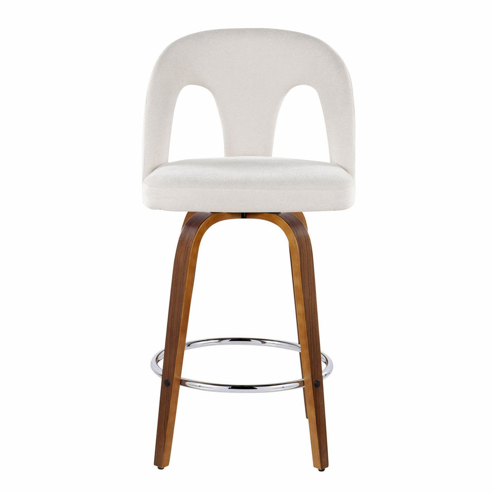 Ava Upholstered 26" Fixed-Height Counter Stool - Set of 2