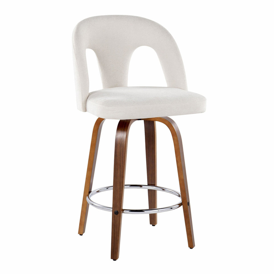 Ava Upholstered 26" Fixed-Height Counter Stool - Set of 2