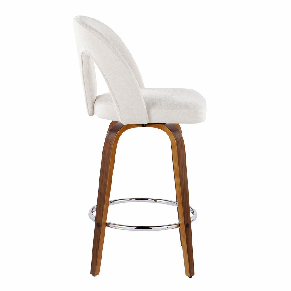 Ava Upholstered 26" Fixed-Height Counter Stool - Set of 2