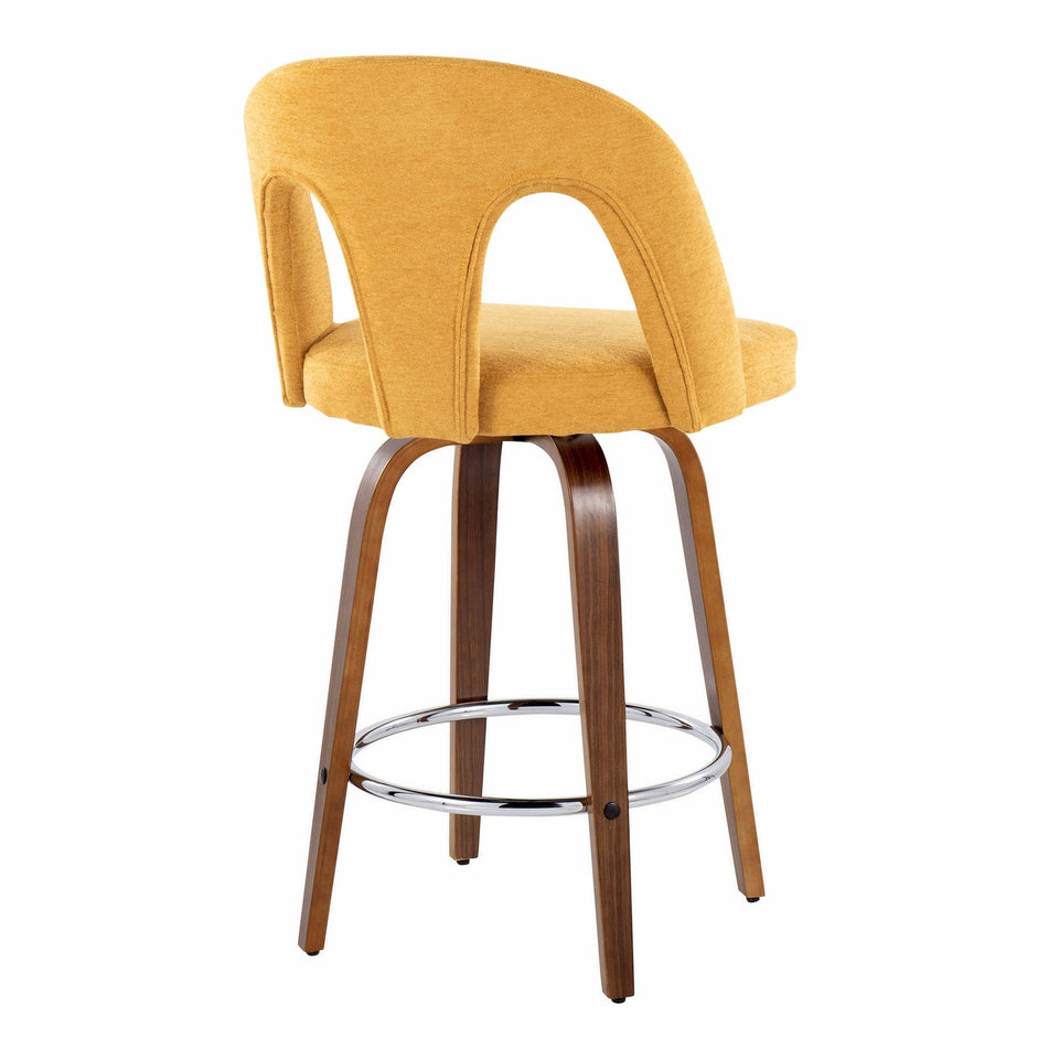Ava Upholstered 26" Fixed-Height Counter Stool - Set of 2