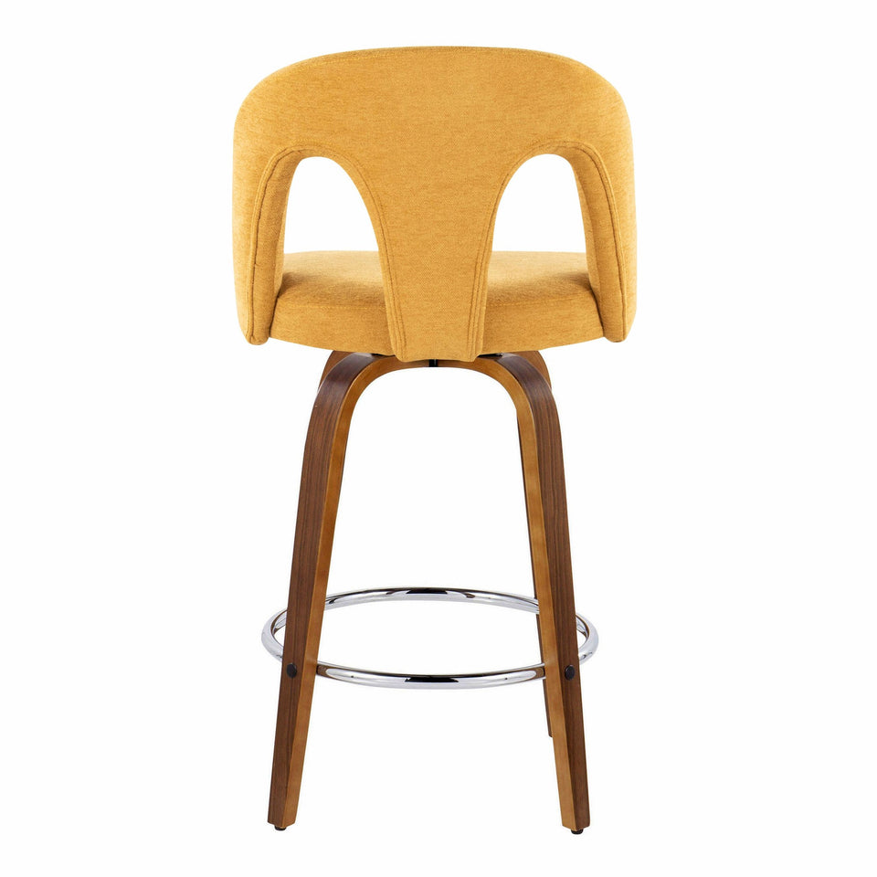 Ava Upholstered 26" Fixed-Height Counter Stool - Set of 2