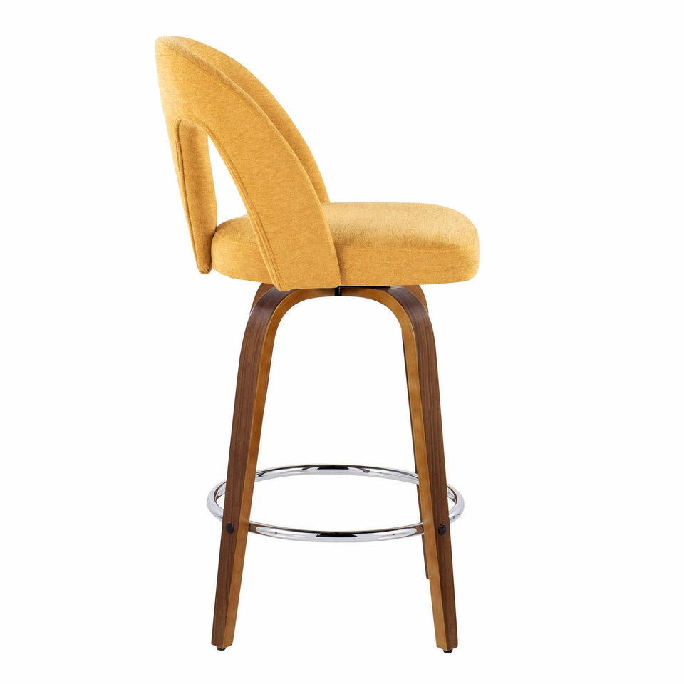 Ava Upholstered 26" Fixed-Height Counter Stool - Set of 2