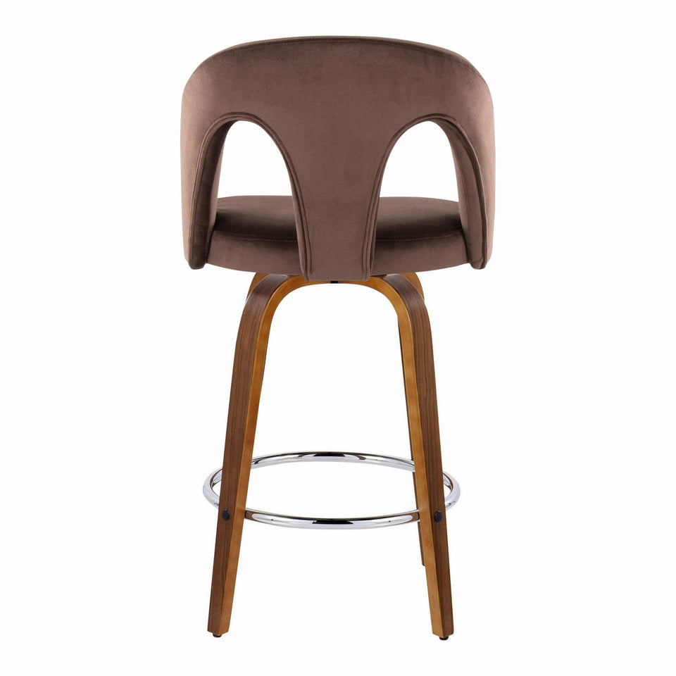 Ava Upholstered 26" Fixed-Height Counter Stool - Set of 2