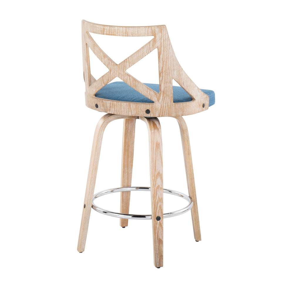 Charlotte 26" Fixed-Height Counter Stool - Set of 2