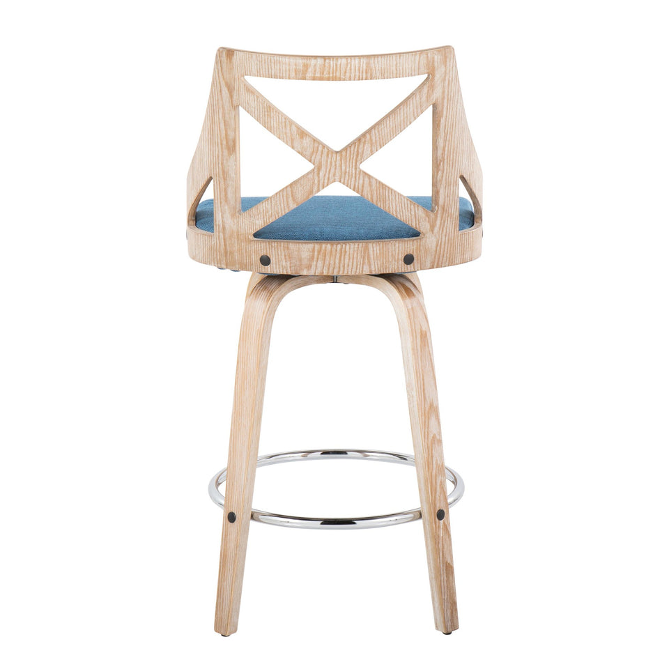 Charlotte 26" Fixed-Height Counter Stool - Set of 2