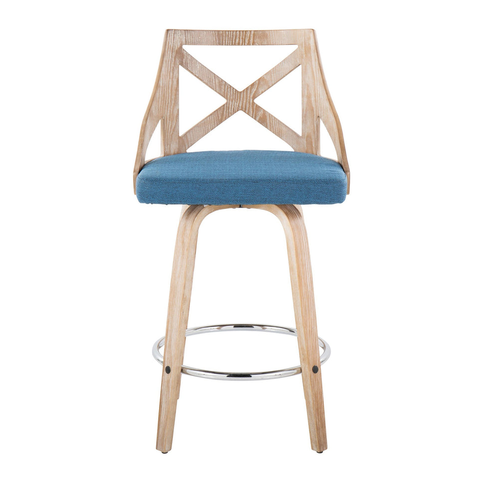 Charlotte 26" Fixed-Height Counter Stool - Set of 2