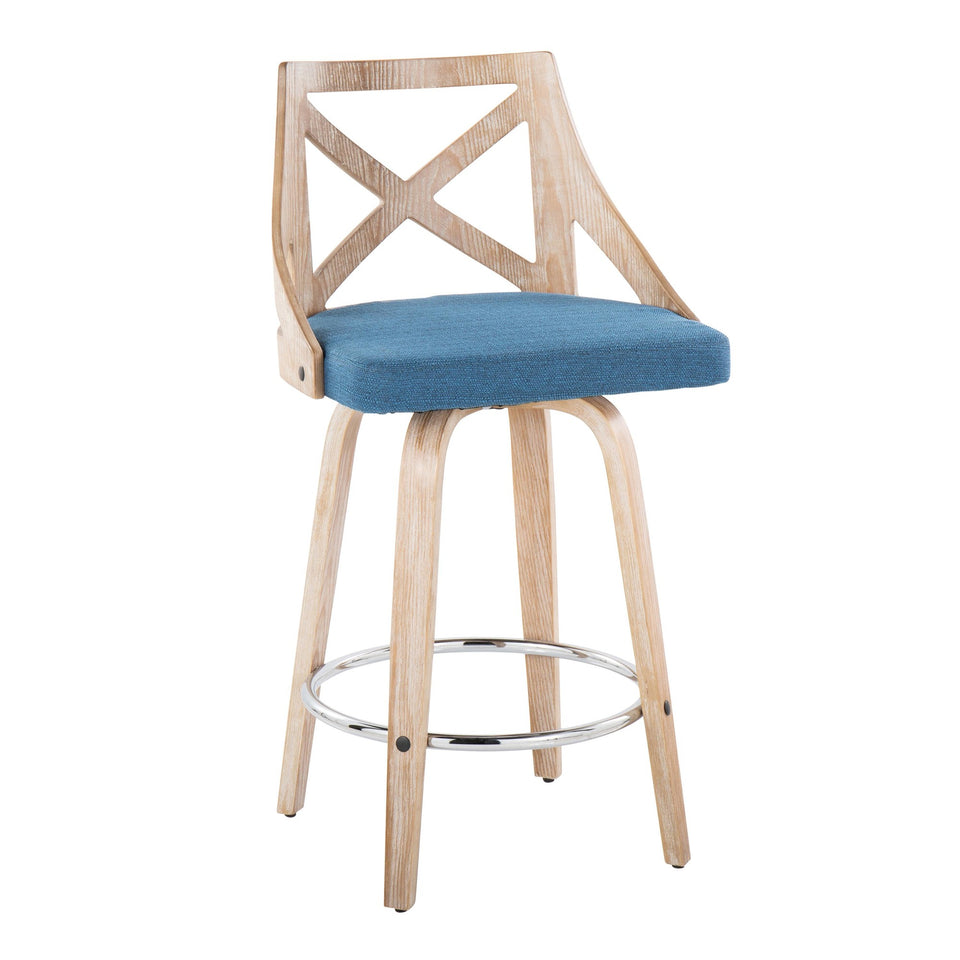 Charlotte 26" Fixed-Height Counter Stool - Set of 2