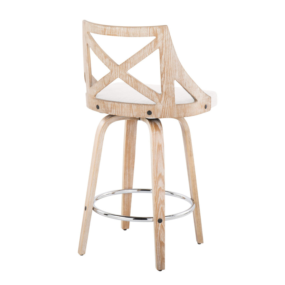 Charlotte 26" Fixed-Height Counter Stool - Set of 2