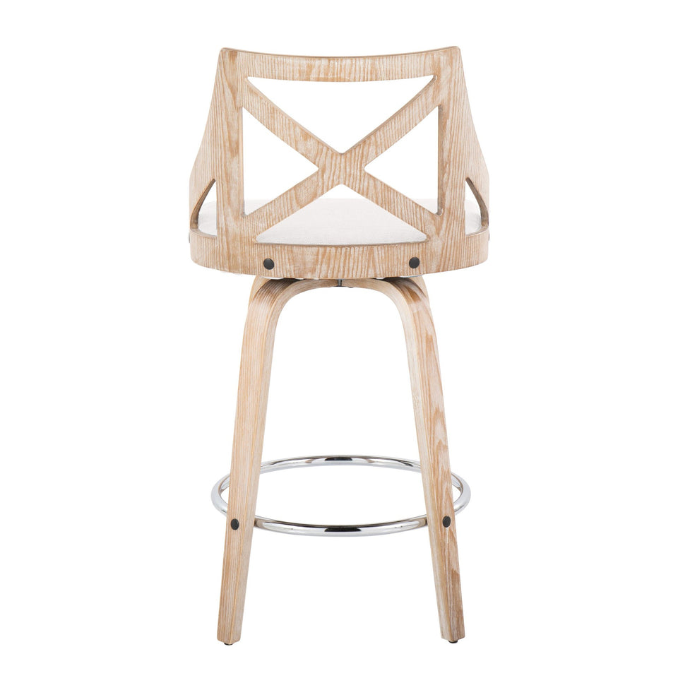 Charlotte 26" Fixed-Height Counter Stool - Set of 2