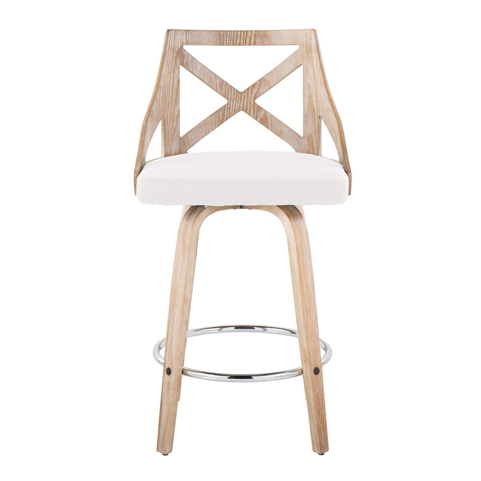 Charlotte 26" Fixed-Height Counter Stool - Set of 2