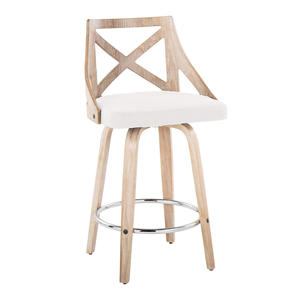 Charlotte 26" Fixed-Height Counter Stool - Set of 2