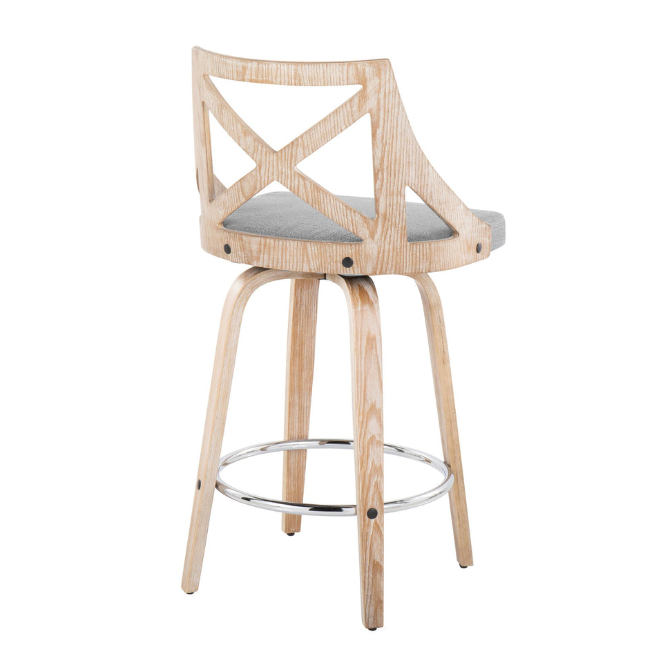 Charlotte 26" Fixed-Height Counter Stool - Set of 2