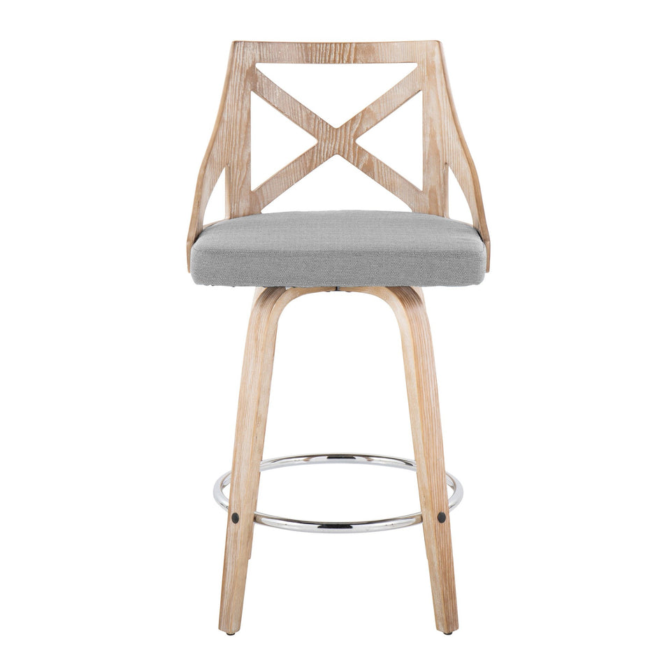 Charlotte 26" Fixed-Height Counter Stool - Set of 2