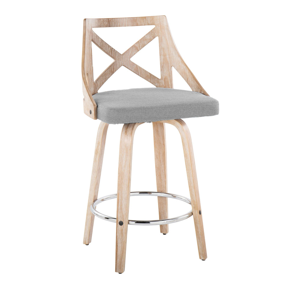 Charlotte 26" Fixed-Height Counter Stool - Set of 2