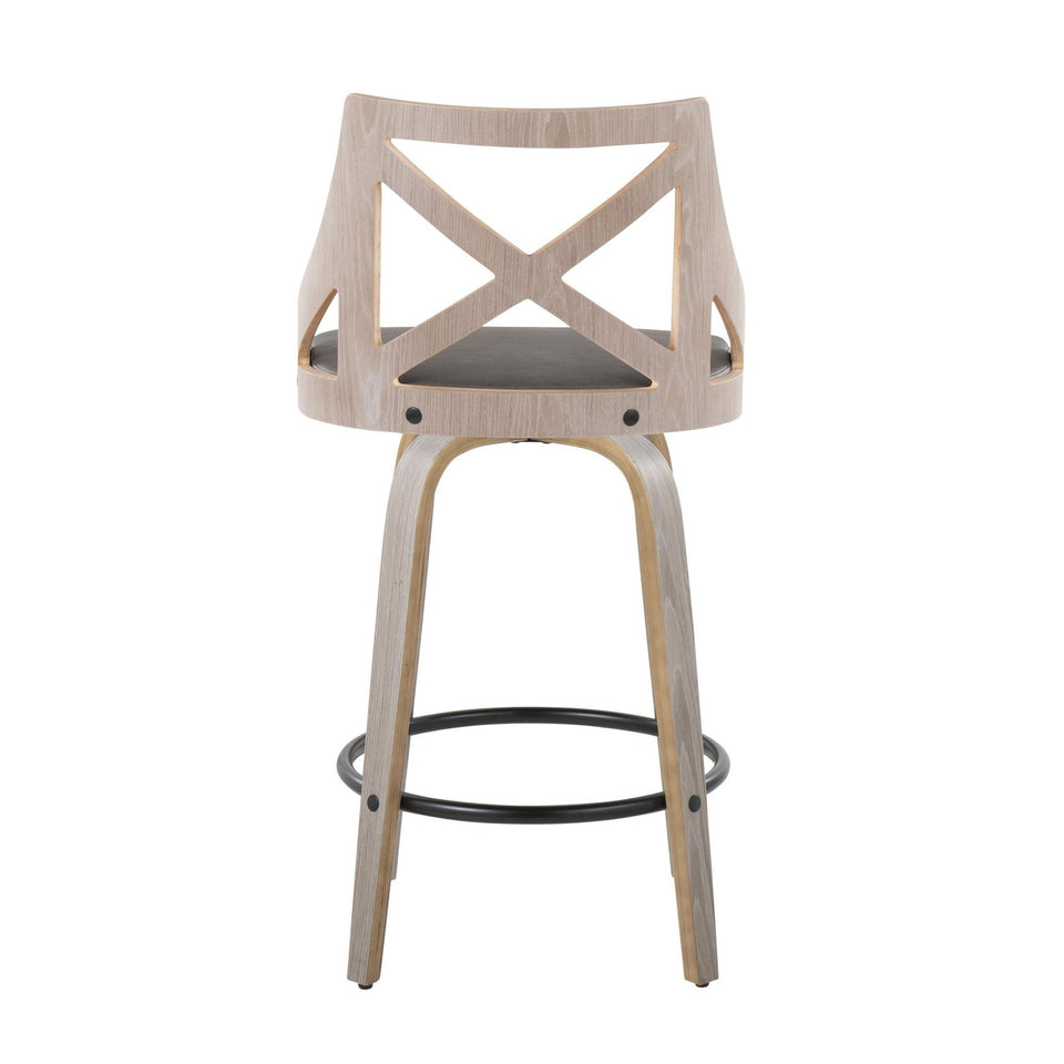 Charlotte 26" Fixed-Height Counter Stool - Set of 2