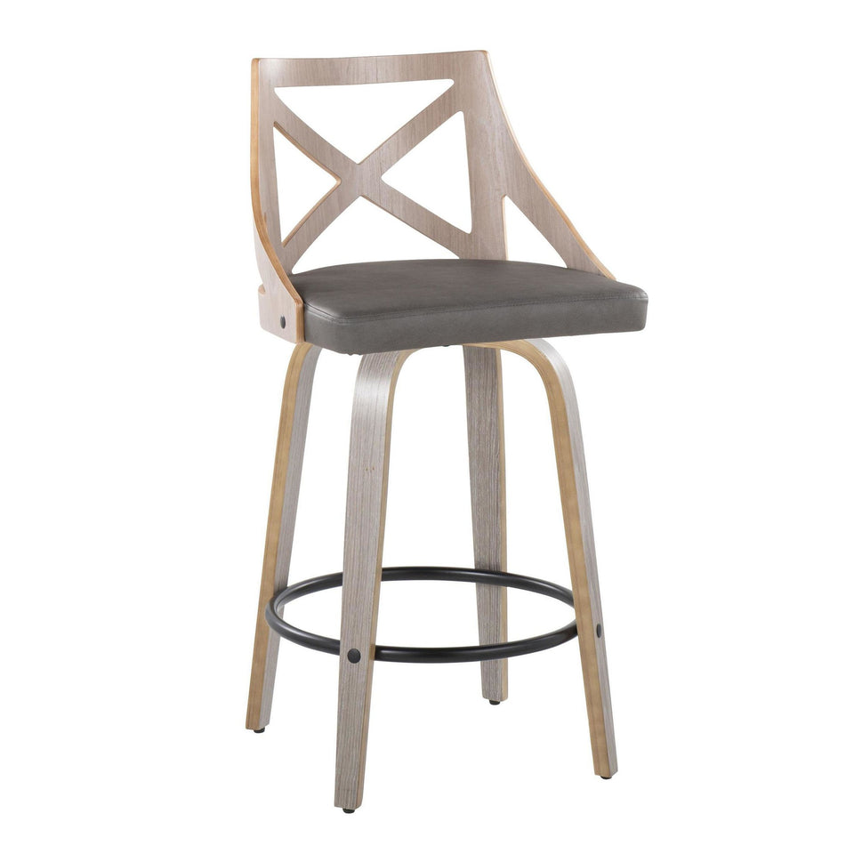 Charlotte 26" Fixed-Height Counter Stool - Set of 2