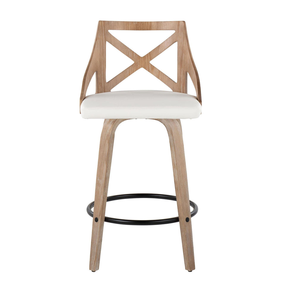 Charlotte 26" Fixed-Height Counter Stool - Set of 2