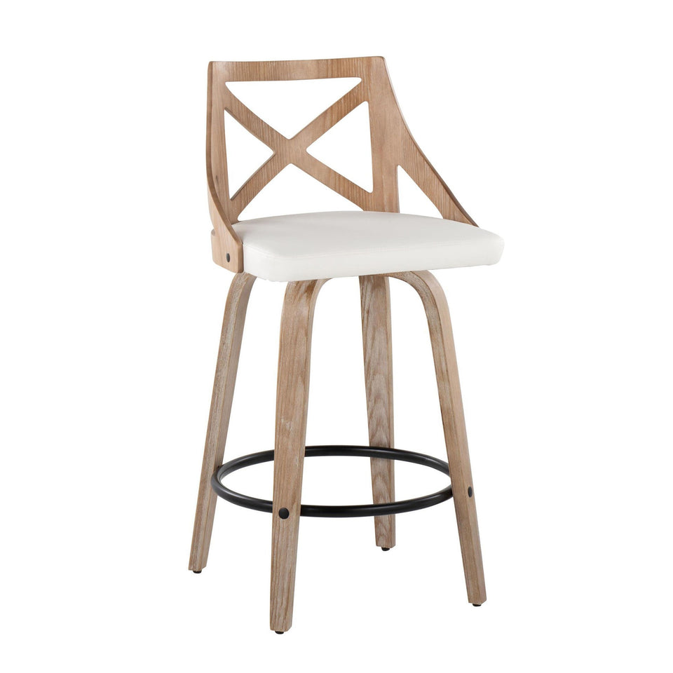 Charlotte 26" Fixed-Height Counter Stool - Set of 2