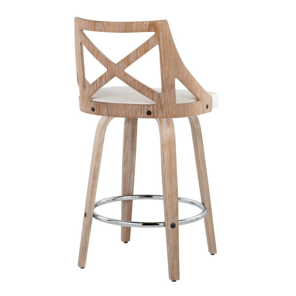 Charlotte 26" Fixed-Height Counter Stool - Set of 2