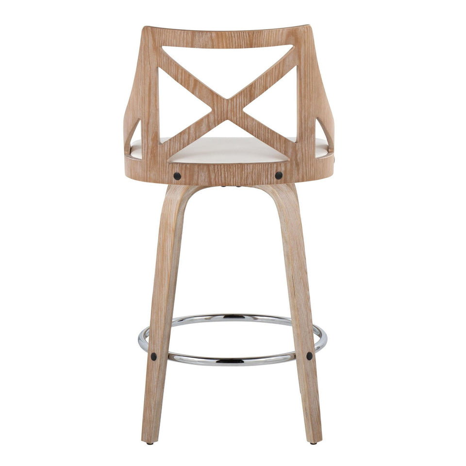 Charlotte 26" Fixed-Height Counter Stool - Set of 2