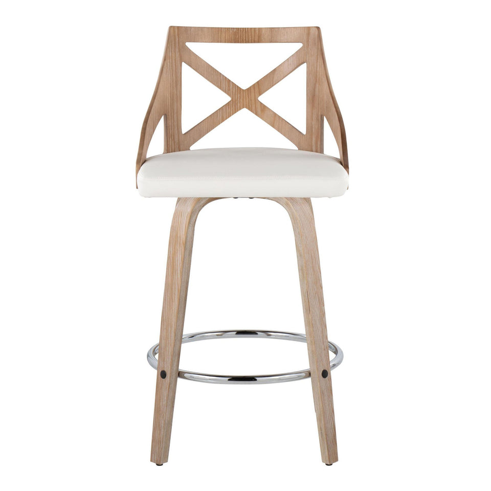 Charlotte 26" Fixed-Height Counter Stool - Set of 2