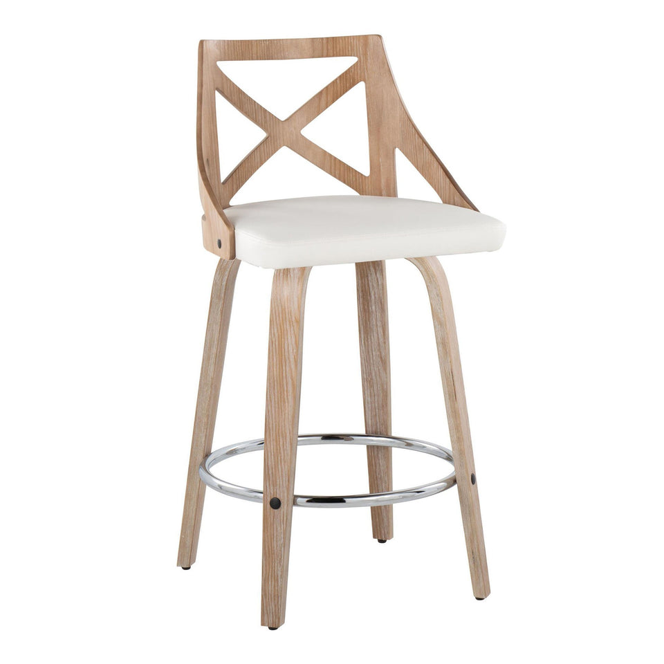 Charlotte 26" Fixed-Height Counter Stool - Set of 2