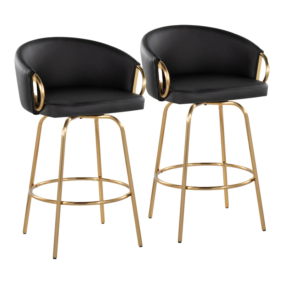 Claire 26" Fixed-Height Counter Stool - Set of 2