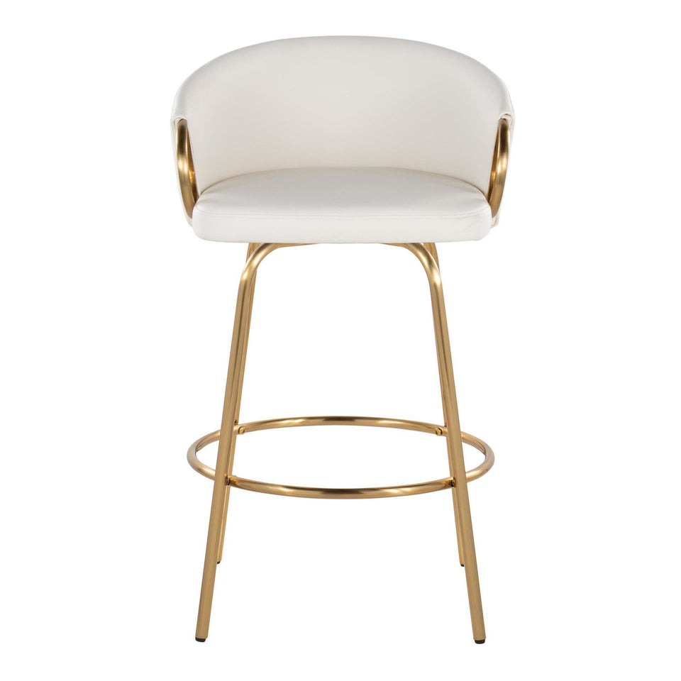 Claire 26" Fixed-Height Counter Stool - Set of 2
