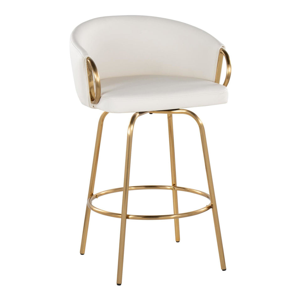 Claire 26" Fixed-Height Counter Stool - Set of 2