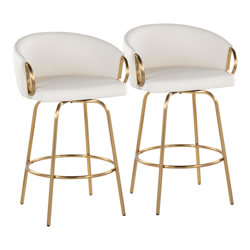 Claire 26" Fixed-Height Counter Stool - Set of 2