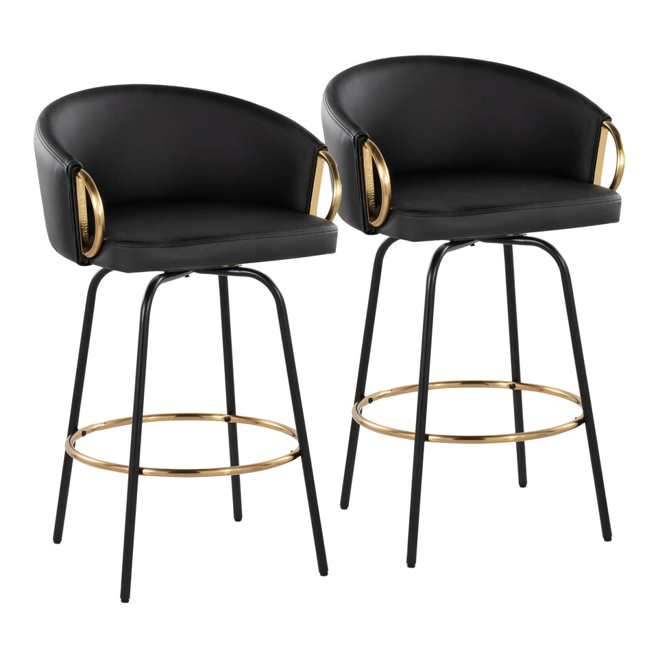 Claire 26" Fixed-Height Counter Stool - Set of 2