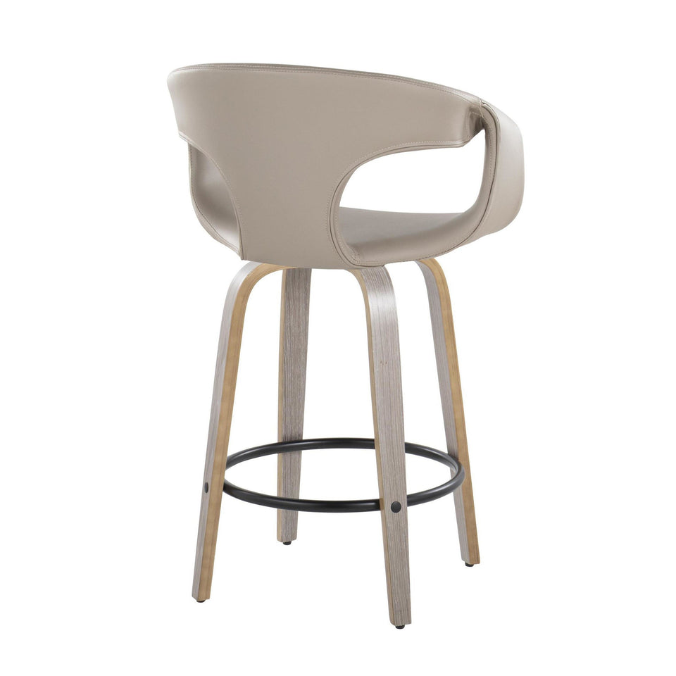Curva 26" Fixed-Height Counter Stool - Set of 2