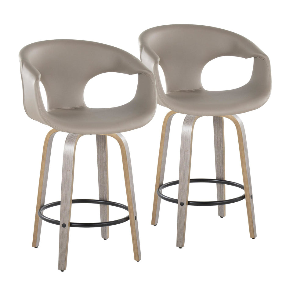 Curva 26" Fixed-Height Counter Stool - Set of 2